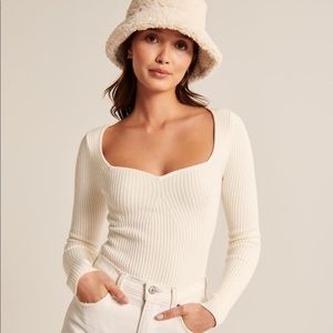 Abercrombie Sweetheart Sweater Bodysuit